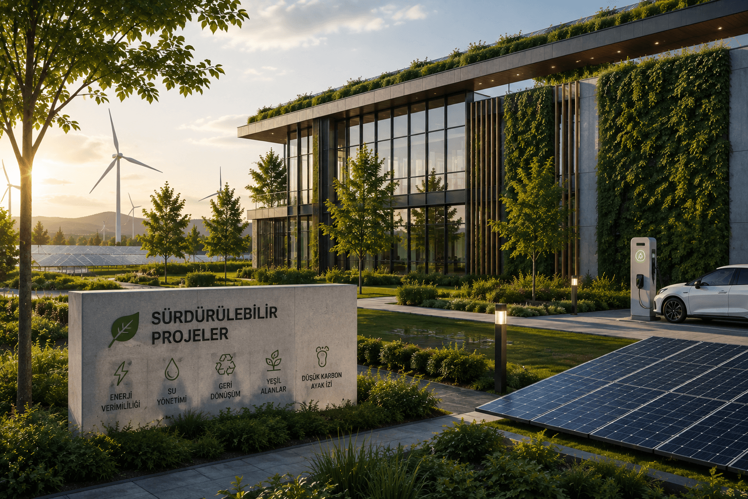 Fit Yapı sürdürülebilirlik odaklı projeler - enerji verimli yapı ve güneş panelleri